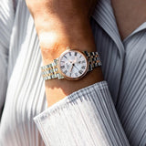 Tissot T Classic Carson Premium 30 White Dial Two Tone Steel Strap Watch for Women - T122.207.22.033.00 Authentic Buy Shop Now