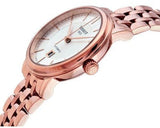 Tissot T Classic Carson Premium White Dial Rose Gold Steel Strap Watch for Women - T122.207.33.031.00 Authentic Buy Shop Now