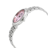 Tissot Carson Premium Lady Mother of Pearl Pink Dial Silver Steel Strap Watch For Women - T122.210.11.159.00 Authentic Buy Shop Now