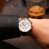 Tissot Des Tourelles Chronograph Silver Dial Brown Leather Strap Watch For Men - T099.427.36.038.00 Authentic Buy Shop Now