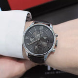 Tissot T Classic Chemin Des Tourelles Chronograph Black Dial Black Leather Strap Watch For Men - T099.427.16.058.00 Authentic Buy Shop Now