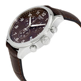Tissot T Sport Chrono XL Classic Brown Dial Brown Leather Strap Watch For Men - T116.617.16.297.00 Authentic Buy Shop Now