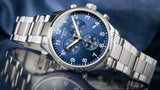 Tissot T Sport Chrono XL Classic Blue Dial Silver Steel Strap Watch For Men - T116.617.11.047.01 Authentic Buy Shop Now