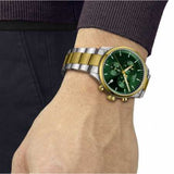 Tissot T Sport Chrono XL Classic Green Dial Two Tone Steel Strap Watch for Men - T116.617.22.091.00 Authentic Buy Shop Now