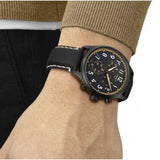 Tissot Chrono XL Vintage Chronograph Black Dial Black Leather Strap Watch For Men - T116.617.36.052.02 Authentic Buy Shop Now