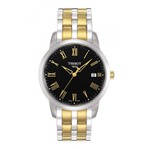 Tissot T Classic Dream Black Dial Two Tone Steel Strap Watch for Men - T033.410.22.053.01 Authentic Buy Shop Now
