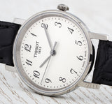 Tissot Everytime Small White Dial Black Leather Strap Watch For Women - T109.210.16.032.00 Authentic Buy Shop Now
