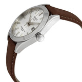 Tissot Gentleman Powermatic 80 Silicium Silver Dial Brown Leather Strap Watch For Men - T127.407.16.031.00 Authentic Buy Shop Now