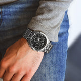 Tissot Couturier Chronograph Black Dial Silver Steel Strap Watch For Men - T035.617.11.051.00 Authentic Buy Shop Now