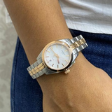 Tissot T Classic PR100 Mother of Pearl Dial Two Tone Steel Strap Watch for Women - T101.010.22.111.01 Authentic Buy Shop Now