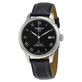 Tissot Le Locle Powermatic 80 Black Dial Black Leather Strap Watch For Men - T006.407.16.053.00 Authentic Buy Shop Now