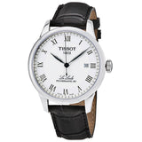 Tissot Le Locle Powermatic 80 Silver Dial Black Leather Strap Watch For Men - T006.407.16.033.00 Authentic Buy Shop Now
