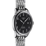 Tissot T Classic Powermatic 80 Black Dial Silver Steel Strap Watch For Men - T41.1.483.52 Authentic Buy Shop Now