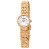 Tissot T Lady Lovely Silver Dial Rose Gold Steel Strap Watch For Women - T058.009.33.031.01 Authentic Buy Shop Now