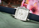 Tissot Lovely Square Silver Dial Blue Leather Strap Watch For Women - T058.109.16.031.00 Authentic Buy Shop Now