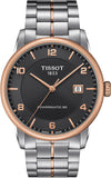 Tissot T Classic Luxury Powermatic 80 Black Dial Silver Steel Strap Watch For Men - T086.407.22.067.00 Authentic Buy Shop Now