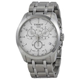 Tissot T Classic Couturier Chronograph White Dial Silver Steel Strap Watch For Men - T101.617.11.031.00 Authentic Buy Shop Now