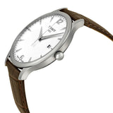 Tissot T Classic Tradition White Dial Brown Leather Strap Watch For Men - T063.610.16.037.00 Authentic Buy Shop Now