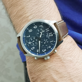 Tissot Chrono XL Vintage Blue Dial Brown Leather Strap Watch For Men - T116.617.16.042.00 Authentic Buy Shop Now