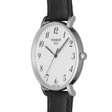 Tissot Everytime Large White Dial Black Leather Strap Watch For Men - T109.610.16.032.00 Authentic Buy Shop Now