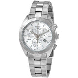 Tissot PR 100 Sport Chic Chronograph Silver Dial Silver Steel Strap Watch for Women - T101.917.11.031.00 Authentic Buy Shop Now