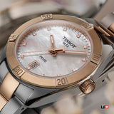 Tissot PR 100 Sport Chic Diamonds Mother of Pearl Dial Two Tone Steel Strap Watch for Women - T101.910.22.116.00 Authentic Buy Shop Now