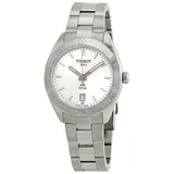 Tissot PR 100 Sport Chic Silver Dial Silver Steel Strap Watch for Women - T101.910.11.031.00 Authentic Buy Shop Now
