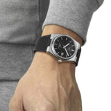 Tissot PRX Powermatic 80 Black Dial Black Rubber Strap Watch for Men - T137.407.17.051.00 Authentic Buy Shop Now