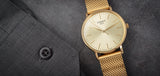 Tissot Everytime Gent Gold Dial Gold Mesh Bracelet Watch for Men - T143.410.33.021.00 Authentic Buy Shop Now