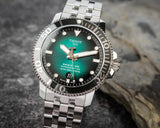 Tissot Seastar 1000 Powermatic 80 Green Dial Silver Steel Strap Watch For Men - T120.407.11.091.01 Authentic Buy Shop Now