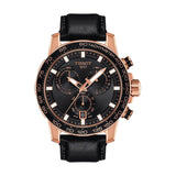 Tissot Supersport Chrono Black Dial Black Leather Strap Watch for Men - T125.617.36.051.00 Authentic Buy Shop Now