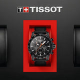 Tissot Supersport Chrono Grey Dial Black Nylon Strap Watch For Men - T125.617.36.081.00 Authentic Buy Shop Now