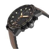 Tissot Supersport Chrono Black Dial Beige Nylon Strap Watch For Men - T125.617.37.051.01 Authentic Buy Shop Now