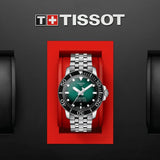 Tissot Seastar 1000 Powermatic 80 Green Dial Silver Steel Strap Watch For Men - T120.407.11.091.01 Authentic Buy Shop Now