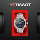 Tissot T Race Chronograph Blue Dial Silver Steel Strap Watch For Men - T141.417.11.041.00 Authentic Buy Shop Now
