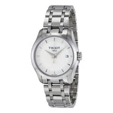 Tissot T Trend Couturier White Dial Silver Steel Strap Watch For Women - T035.210.11.011.00 Authentic Buy Shop Now