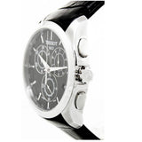 Tissot T Classic Couturier Chronograph Black Dial Black Leather Strap Watch For Men - T035.617.16.051.00 Authentic Buy Shop Now