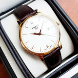 Tissot T Classic Tradition White Dial Brown Leather Strap Watch For Men - T063.610.36.037.00 Authentic Buy Shop Now