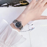 Tissot Carson Automatic Black Dial Silver Steel Strap Watch For Women - T085.207.11.051.00 Authentic Buy Shop Now