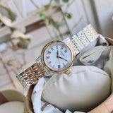 Tissot Carson Lady White Dial Two Tone Steel Strap Watch For Women - T085.210.22.013.00 Authentic Buy Shop Now