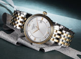 Tissot T Classic Bridgeport Silver Dial Two Tone Mesh Bracelet Watch For Men - T097.410.22.038.00 Authentic Buy Shop Now