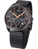 Tissot T Classic PR 100 Chronograph Anthracite Black Dial Black Mesh Bracelet Watch For Men - T101.417.23.061.00 Authentic Buy Shop Now