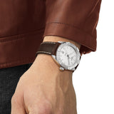 Tissot PR 100 Sport Silver Dial Brown Leather Strap Watch For Men - T101.610.16.031.00 Authentic Buy Shop Now