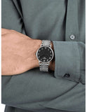 Tissot T Classic Everytime Quartz Black Dial Silver Steel Strap Watch for Men - T109.410.11.072.00 Authentic Buy Shop Now