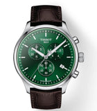 Tissot Chrono XL Chronograph Classic Green Dial Brown Leather Strap Watch For Men - T116.617.16.091.00 Authentic Buy Shop Now