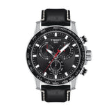 Tissot Supersport Chrono Black Dial Black Leather Strap Watch for Men - T125.617.16.051.00 Authentic Buy Shop Now