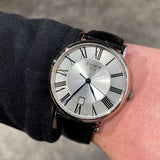 Tissot Carson Premium Silver Dial Black Leather Strap Watch For Men - T122.410.16.033.00 Authentic Buy Shop Now