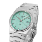 Tissot PRX Quartz Light Green Dial Silver Steel Strap Watch for Men - T137.410.11.091.01 Authentic Buy Shop Now