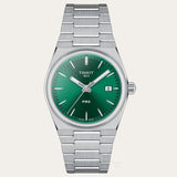 Tissot PRX Quartz Green Dial Steel Silver Steel Strap Watch for Men - T137.410.11.081.00 Authentic Buy Shop Now
