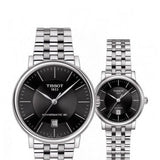 Tissot T Classic Carson Premium Automatic Lady Black Dial Silver Steel Strap Watch for Women - T122.207.11.051.00 Authentic Buy Shop Now